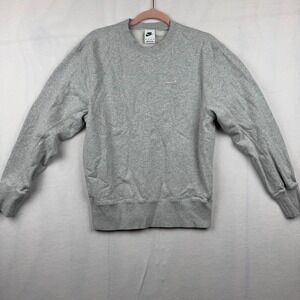 Nike Crew Neck Sweatshirt Women's‎ XS Extra Small Heather Gray Pullover Casual